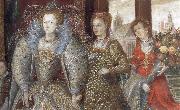 unknow artist Queen Elizabeth i leads in Peace and Plenty from a Garden oil painting picture wholesale